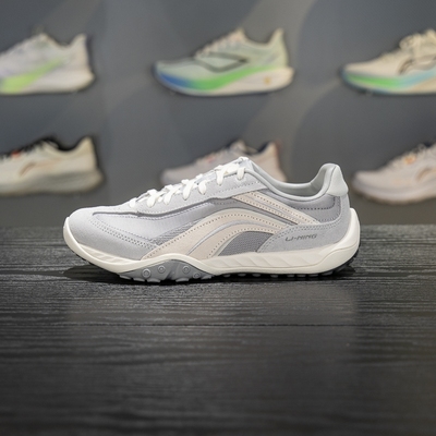 李宁心流减震回弹经典休闲鞋男女款2025冬季新款软底百搭运动鞋子