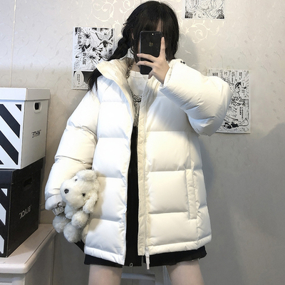 李宁鸭绒短款羽绒服女款2025冬季新款防泼水保暖健身连帽夹克外套