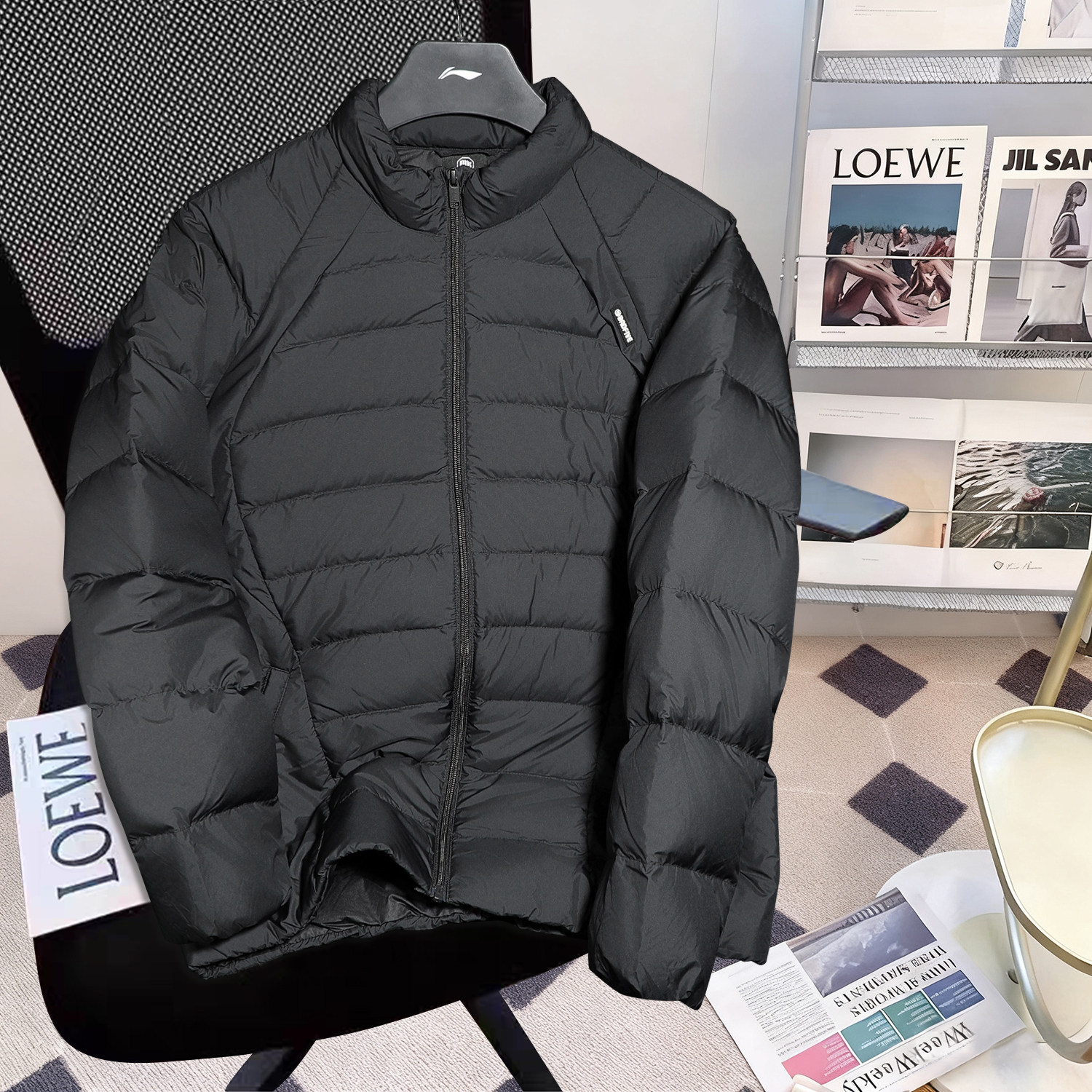 李宁反伍BADFIVE立体裁剪鸭绒运动保暖外套男子2025冬季新款外套