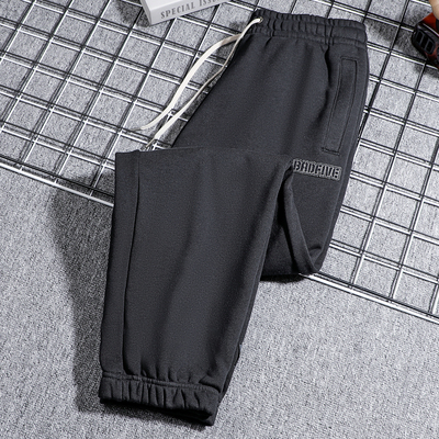 李宁卫裤男款2025新款男子反伍宽松场边运动休闲黑色长裤AKLV013