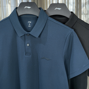 李宁短袖男款2025夏季新款休闲冰感宽松吸湿排汗POLO衫T恤APLV037