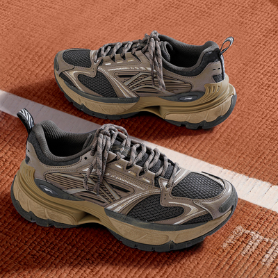 李宁羿星6男子经典运动鞋男款2025秋冬新款时尚复古休闲鞋老爹鞋