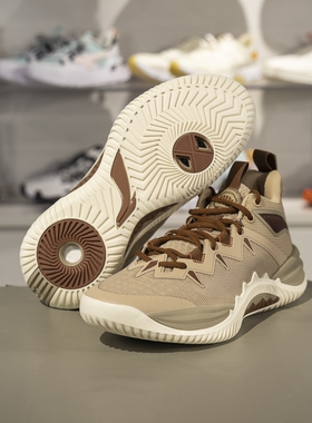 李宁反伍暴风篮球鞋男款2025夏季新款回弹耐磨防滑运动鞋ABFV017