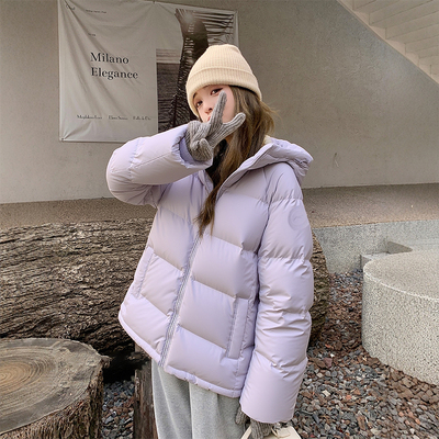 李宁鸭绒短款羽绒服女款2025秋季新款防泼水保暖宽松舒适连帽上衣