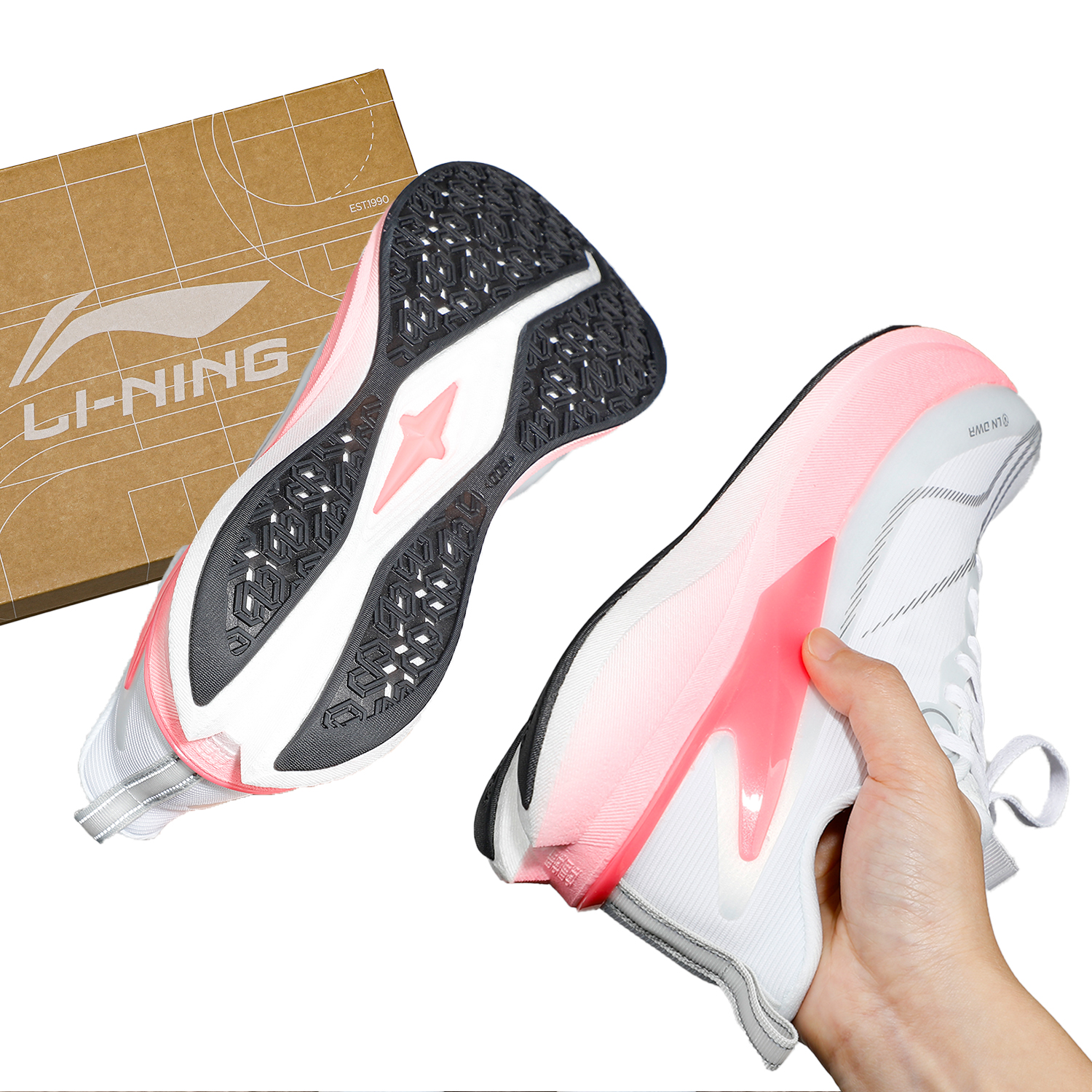 李宁赤兔8PRO轻量高回弹竞速训练跑鞋女鞋2025秋季新款学生运动鞋