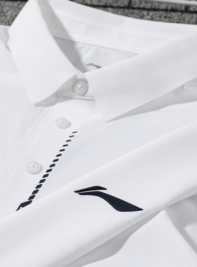 李宁运动短袖男2025夏季新款速干宽松透气翻领冰感POLO衫APLV283