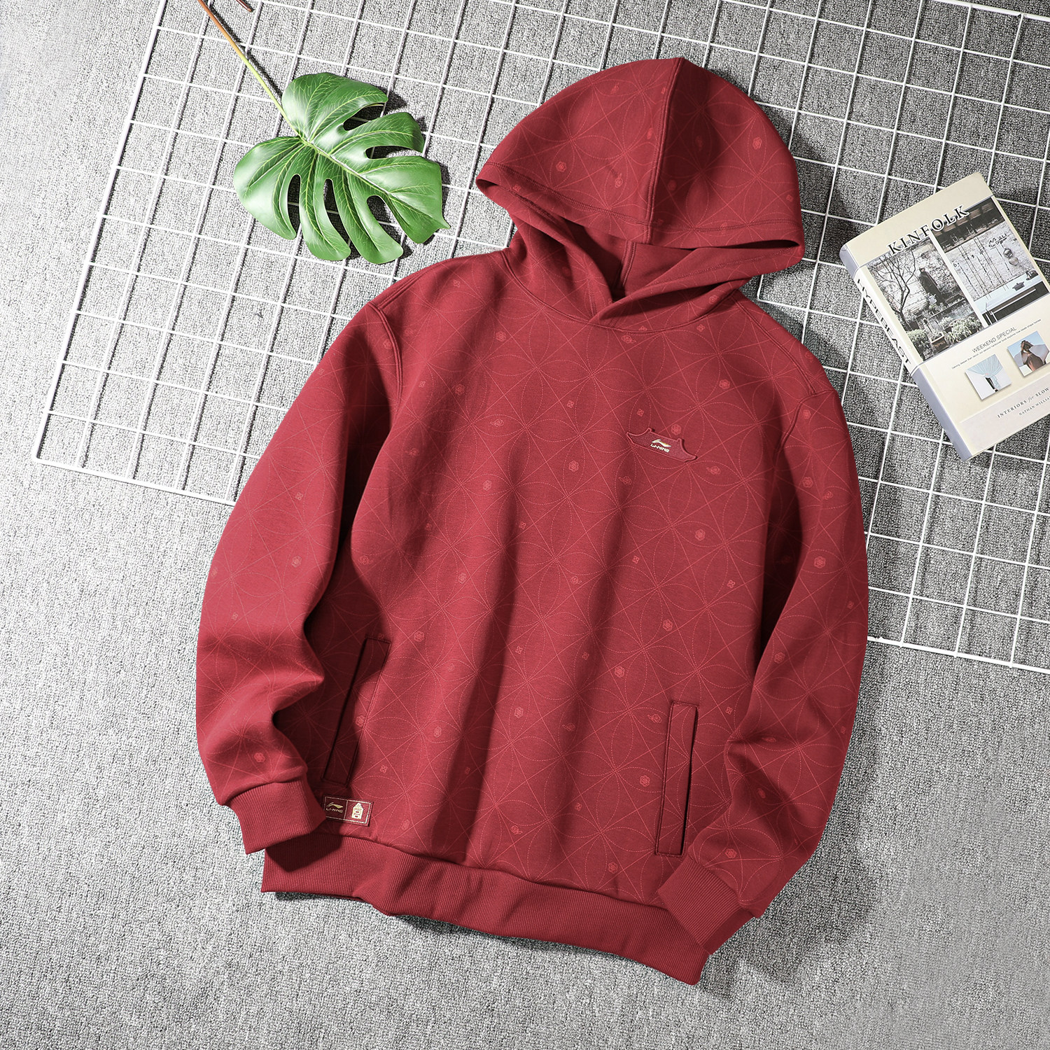 李宁故宫联名宽松套头连帽卫衣男女2026春季新款红色新年款套头衫,运动服/休闲服装,运动卫衣/套头衫,淘宝优惠券,粉丝福利购,淘宝优惠卷