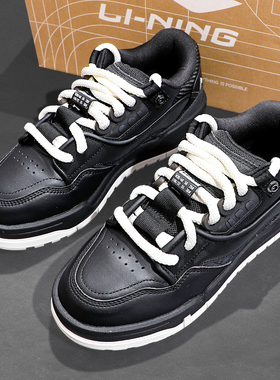 李宁001 BTC MEGA系列板鞋2025冬季新款男子舒适百搭软弹休闲鞋子