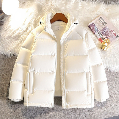 李宁鸭绒短款羽绒服女款2025冬季新款休闲百搭防泼水保暖连帽外套