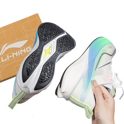李宁赤兔8PRO反光轻量高回弹竞速跑鞋男鞋2025冬季新款加厚跑步鞋