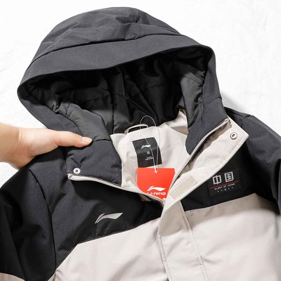 李宁羽绒服男款2024冬季新款运动保暖鸭绒中长款羽绒外套AYMU639