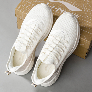 李宁运动鞋男款2025夏季新款网面耐磨防滑健步慢跑休闲鞋AGLU319