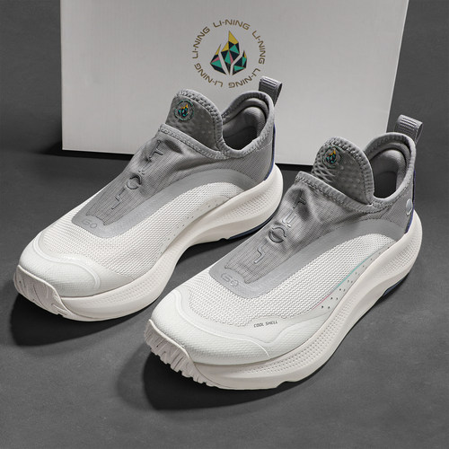 李宁SOFT GO运动鞋男鞋2025秋季新款轻便透气网面一脚蹬休闲鞋子