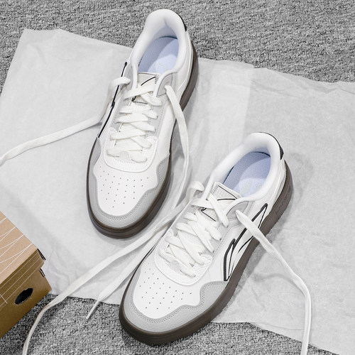 李宁板鞋男款2025夏季新款经典时尚潮流厚底百搭运动鞋子AGCV177