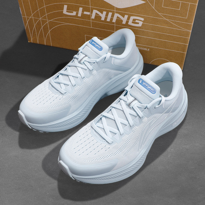 李宁越影5反光缓震保护跑鞋女款2025冬季新款运动专业比赛运动鞋