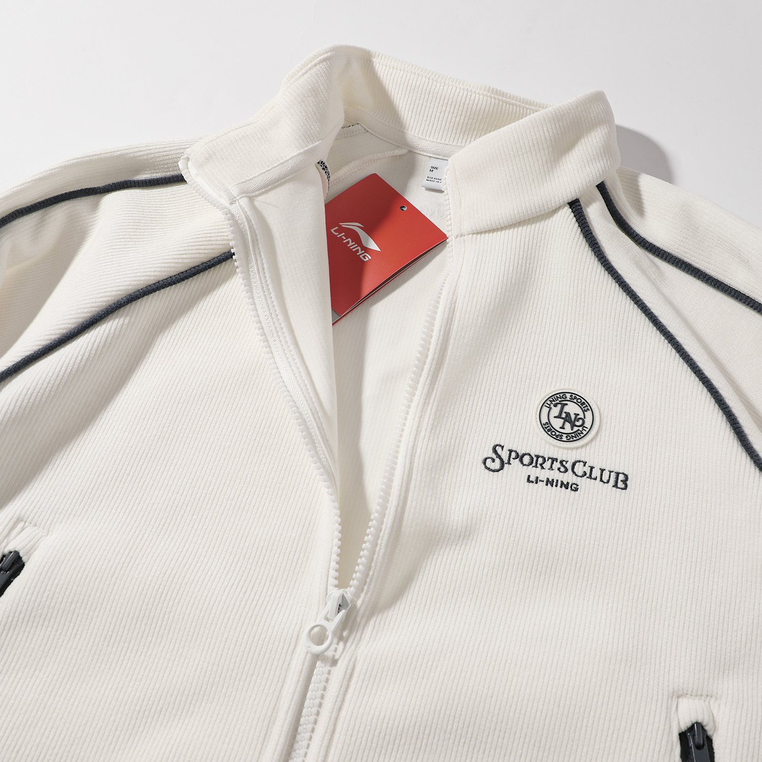 李宁针织无帽薄款外套女款2025秋季新款运动休闲时尚潮流长袖上衣