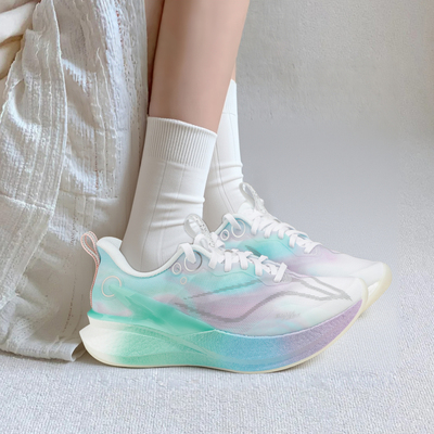 李宁赤兔8PRO轻量高回弹竞速训练跑鞋女鞋2025秋冬新款学生运动鞋