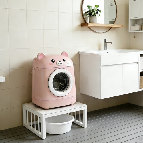 超结实小洗衣机岩板置物架