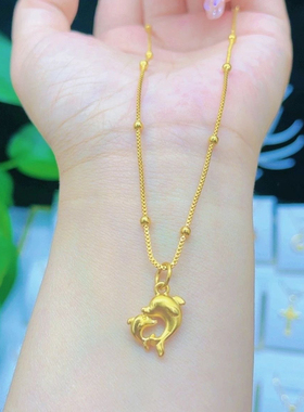 M扣盒子豆链加海豚之恋 链加坠一套