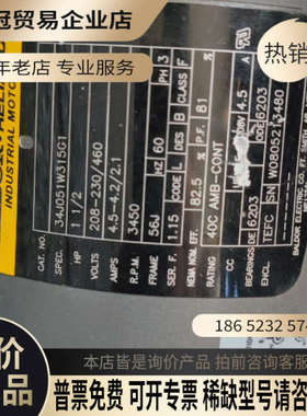 询价：美国葆德BALDOR电机 化学液体泵 料号165-12951