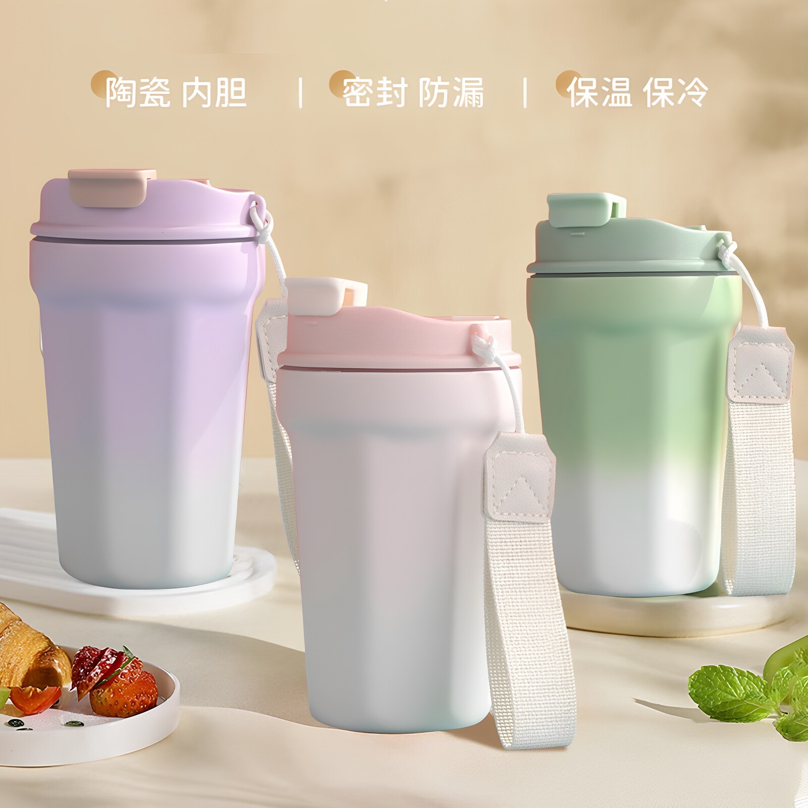 高颜值304不锈钢陶瓷内胆
