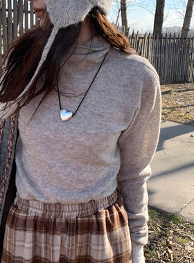 Tetu STUDIO 2024FW 五色耗牛绒软糯堆堆领打底