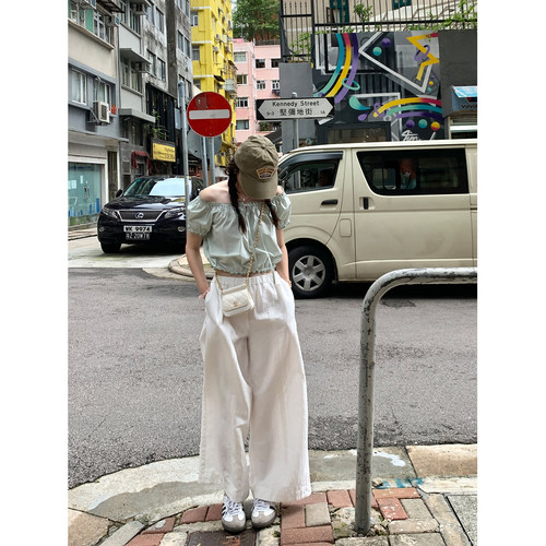 Têtu通勤休闲夏季阔腿长裤