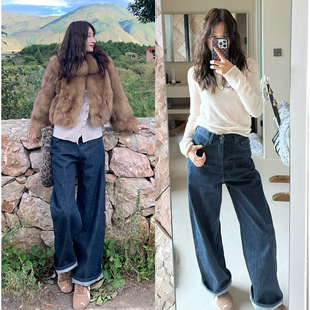 日本赤耳边面原色直筒高腰宽松牛仔裤 2025SS STUDIO Tetu