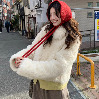 Tetu STUDIO 2025SS肖恩小羊! 卷毛托斯卡纳 短款翻领外套