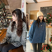 STUDIO 2024FW 春秋百搭中长款 Tetu 休闲两色衬衫 感轻奢衬衣