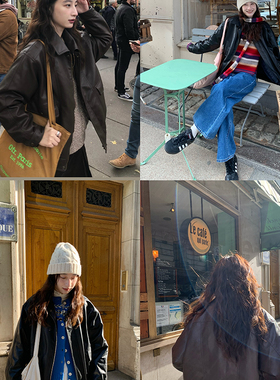 Tetu STUDIO 2024FW 两色真皮绵羊皮新雪丽夹棉夹克外套