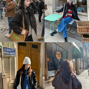 两色真皮绵羊皮新雪丽夹棉夹克外套 2024FW Tetu STUDIO