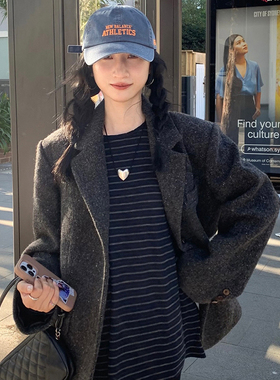 Tetu STUDIO 2025SS 两色宽松休闲羊毛西装外套