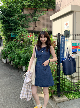 Tetu STUDIO 2024SS【折扣7折】“英式女孩”两色A字无袖背心裙