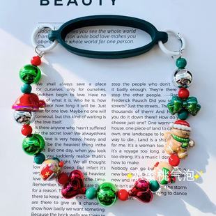 适配Stanley水杯圣诞节姜饼人编织手提挂绳杯套保温杯手腕绳配件