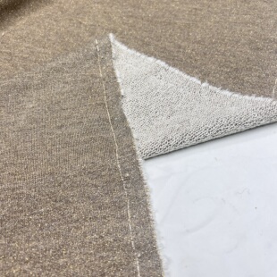 棉细闪毛圈针织卫衣布料 金线光泽弹力裤子外套服装手工面料