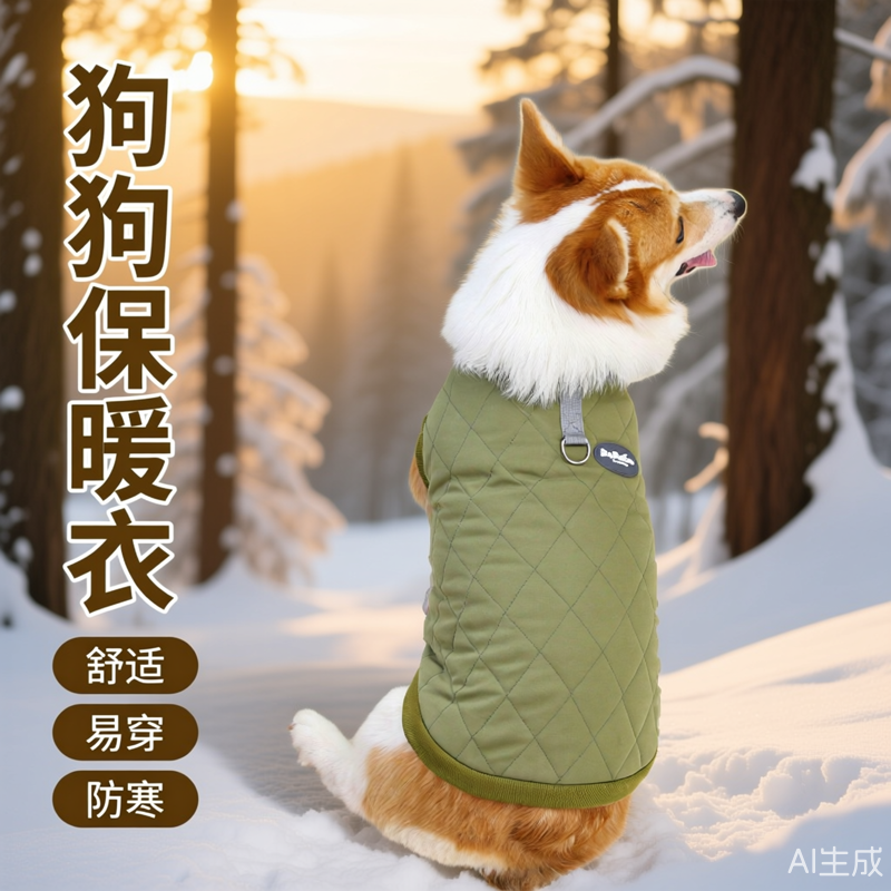 柯基柴犬泰迪腊肠保暖加绒加厚