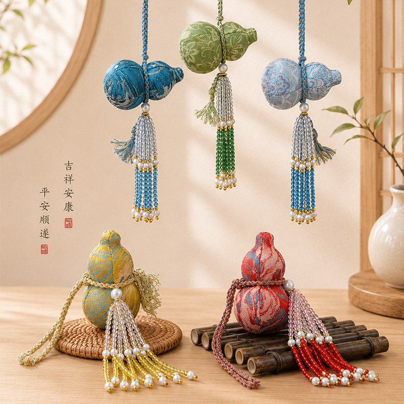精致手工编织古风葫芦香包香囊