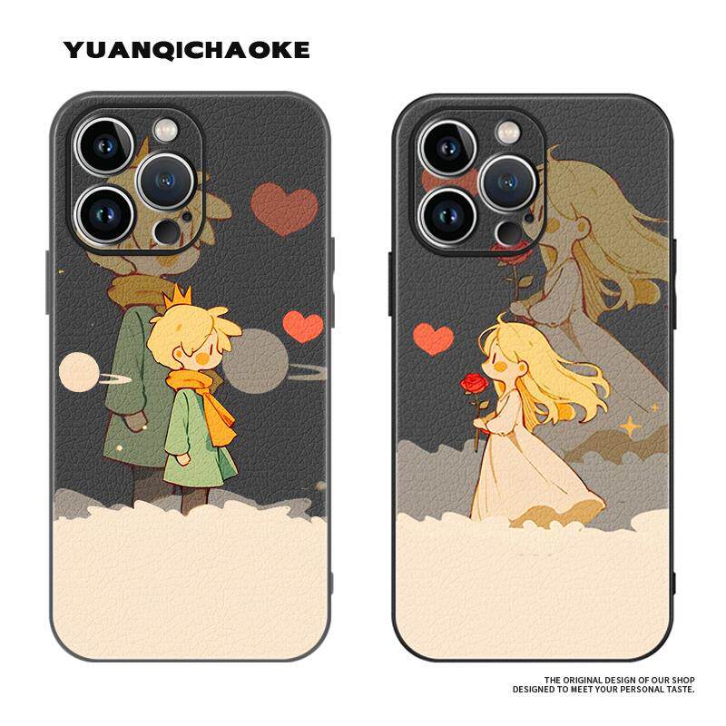 小王子玫瑰公主iPhone11一加iqoo华为nova12苹果13小米14情侣15羊皮16pro手机壳k80小众mate