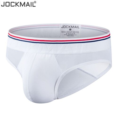 JOCKMAIL 潮牌男士内裤U凸囊袋网纱拼接半透明轻薄透气三角裤男