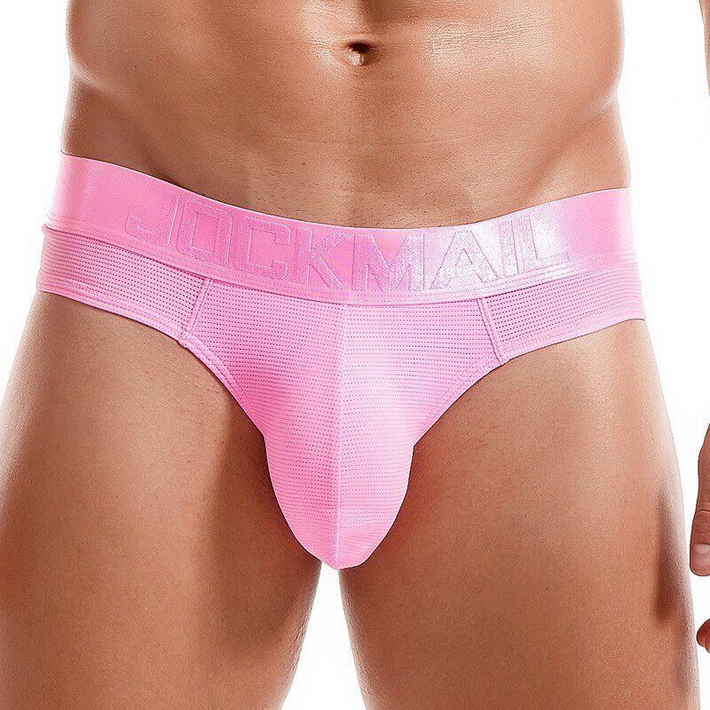 JOCKMAIL 潮牌男士内裤激凸囊袋比基尼情趣网孔宽腰带单丁字裤男