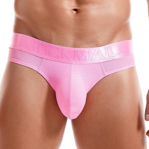 JOCKMAIL 潮牌男士内裤激凸囊袋比基尼情趣网孔宽腰带单丁字裤男