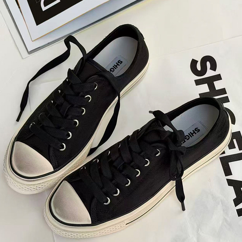 诗歌兰帆布鞋女2026春季新款韩版百搭系带休闲板鞋学院风低帮鞋潮,女鞋,休闲板鞋,淘宝优惠券,粉丝福利购,淘宝优惠卷