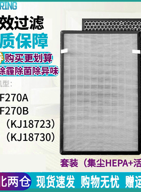 适配TCL空气净化器TKJ-F270A/B过滤网SKG4887/89/KJ18723/30滤芯