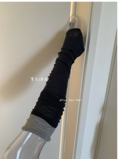 早春氛围~拼色堆堆袜套女 软软薄薄 叠穿春秋 小腿袜/过膝都可