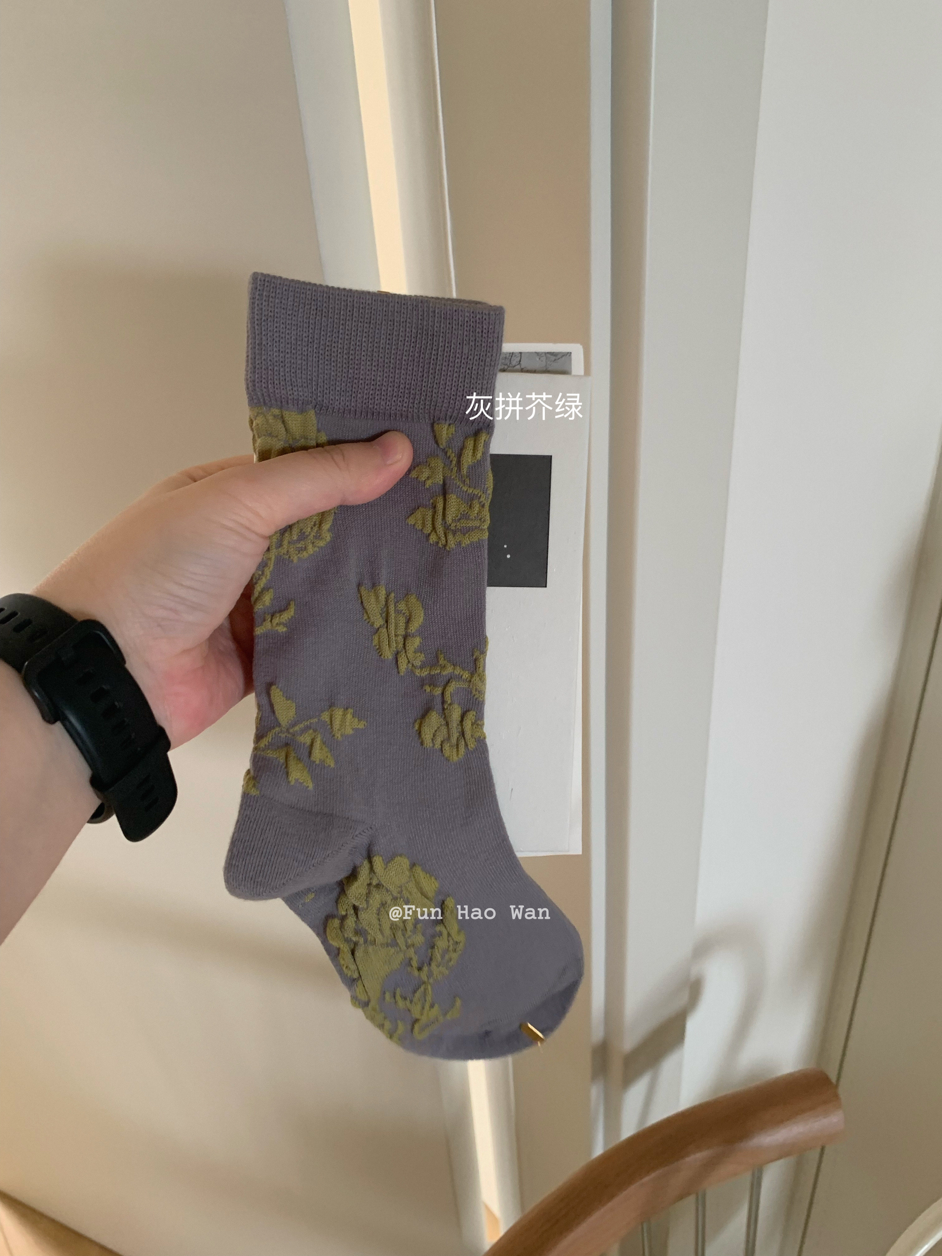 好适合秋天～无骨袜头 轻复古文艺植物系穿搭中筒袜女 四季可穿,女士内衣/男士内衣/家居服,中筒袜,淘宝优惠券,粉丝福利购,淘宝优惠卷