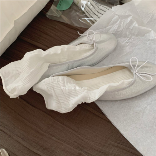 镂空堆堆袜~薄款纯色女袜透气