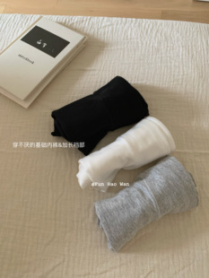 穿不厌的基础款～加长裆部 纯色小平角抑菌内裤女 包臀中腰棉裆