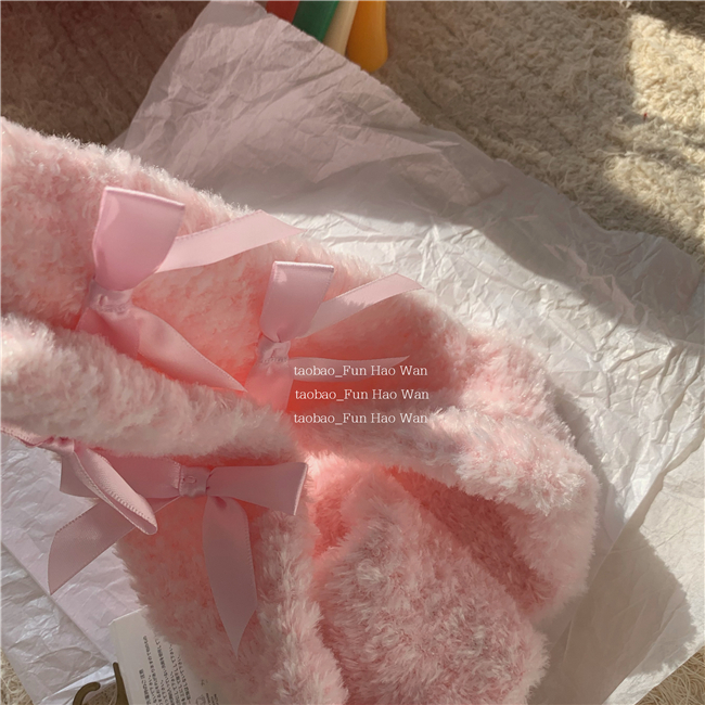 暖呼呼的毛绒袜子~温暖冬日 保暖软乎乎珊瑚绒袜女睡眠袜可爱加厚