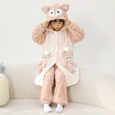 玲娜贝儿加厚睡袍秋冬季